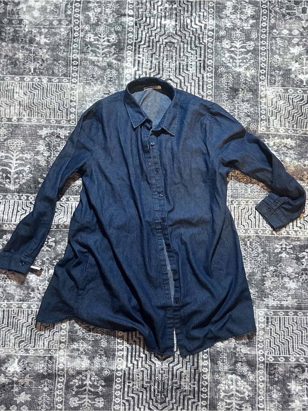 NorthStyle Indigo Blue Button-Up Denim Shirt